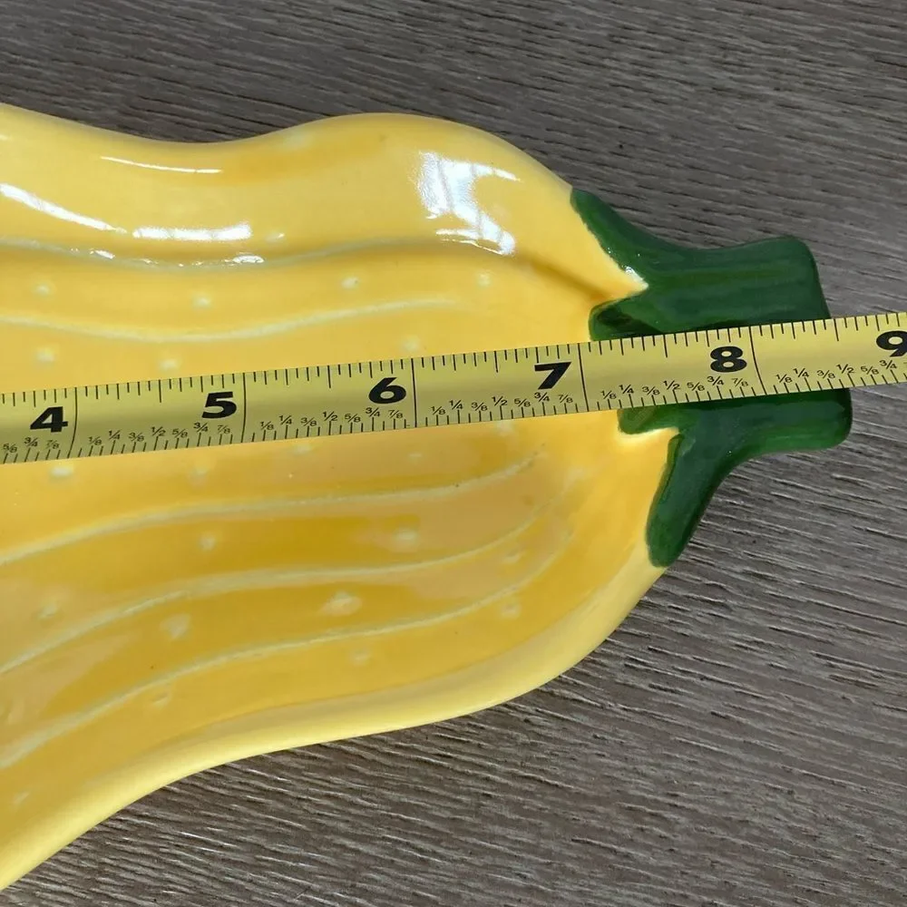 Vintage Avon 1984 Yellow Squash Plate Tray